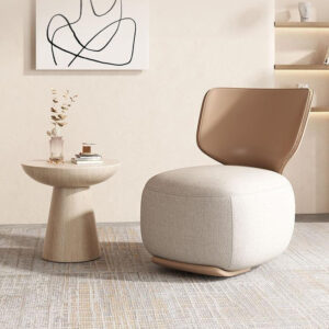 2025 New Modern Single Living Room Chair Simple Lazy Sofa with Convertible Feature Fabric Upholstery Balcony Lounge Chair