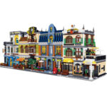 Architecture Building Blocks City Street View Bricks Set Coffee Shop Hill Tavern Garden Hotel Child Toys Gifts