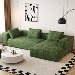 Modular Modern Fabric Vacuum Couch Box Packing High Density Sponge Compressed Sofa Set Furniture Foam