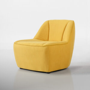 Comfortable Reclining Chair for Office Soft Foam Seat Breathable Cotton Linen Fabric Strong Load Capacity