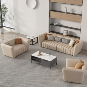 High Quality Modern Luxury Office Leather Sofa Set Furniture Modular Sofa Living Room Sofas